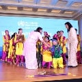 The event culminated with a special performance by students of Amar Jyoti, a school which provides education to children with and without disabilities, in equal numbers. Regional Director Saima Wazed commended the performers.
