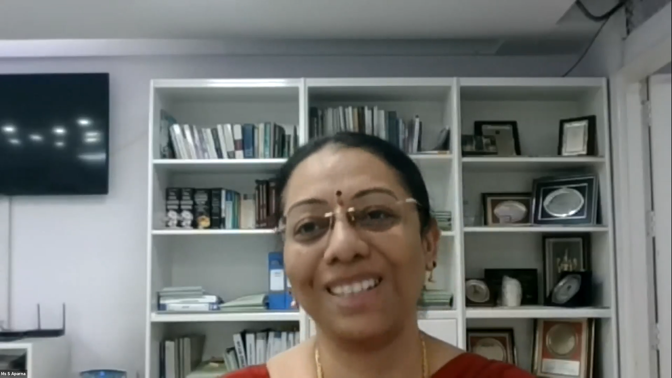Ms S Aparna, Secretary, Department of Pharmaceuticals, Ministry of Chemicals & Fertilizers, Government of India